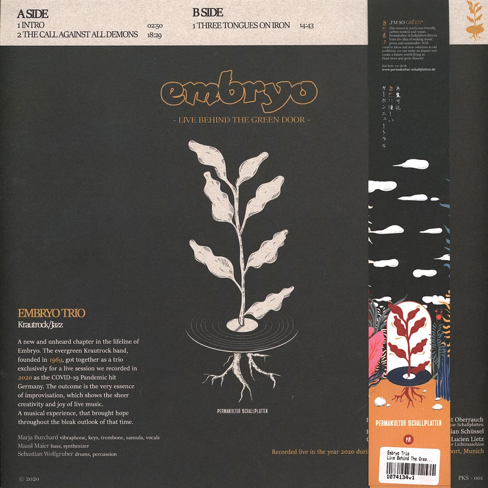 Embryo Trio - Live Behind The Green Door Green Vinyl Edtion