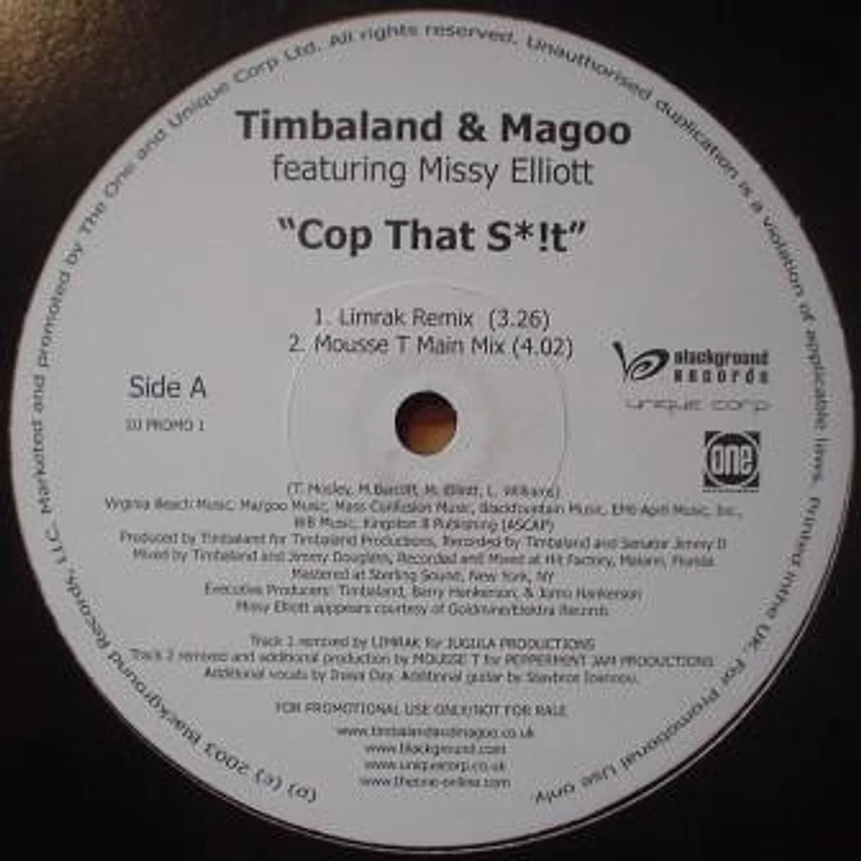 Timbaland & Magoo Featuring Missy Elliott Cop That S*!t Vinyl Promo