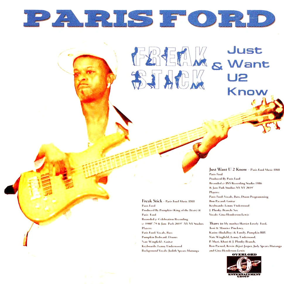 Paris Ford - Freak Stick / Just Want U 2 Know