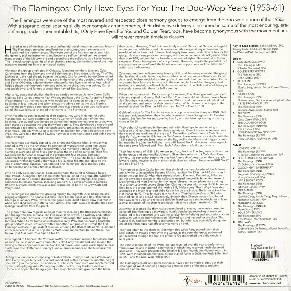 Flamingos - Only Have Eyes For You: The Doo-Wop Years