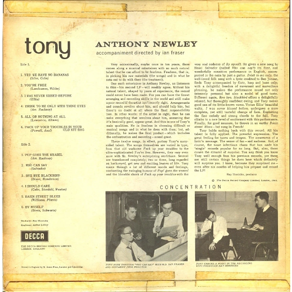 Anthony Newley - Tony