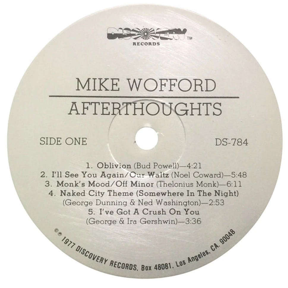 Mike Wofford - Afterthoughts