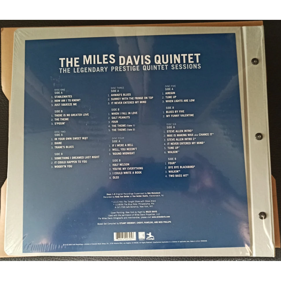 The Miles Davis Quintet - The Legendary Prestige Quintet Sessions ...