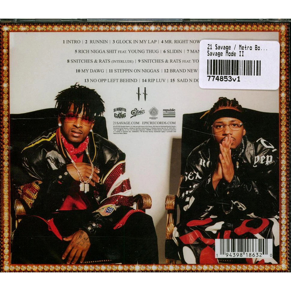 21 Savage / Metro Boomin - Savage Mode II - CD - 2020 - US - Original | HHV