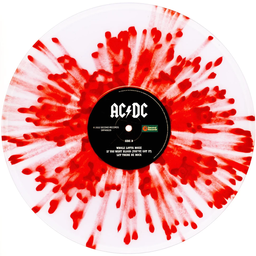 AC/DC - Live 1979 At Towson Center Clear/Red Splatter Vinyl Edition