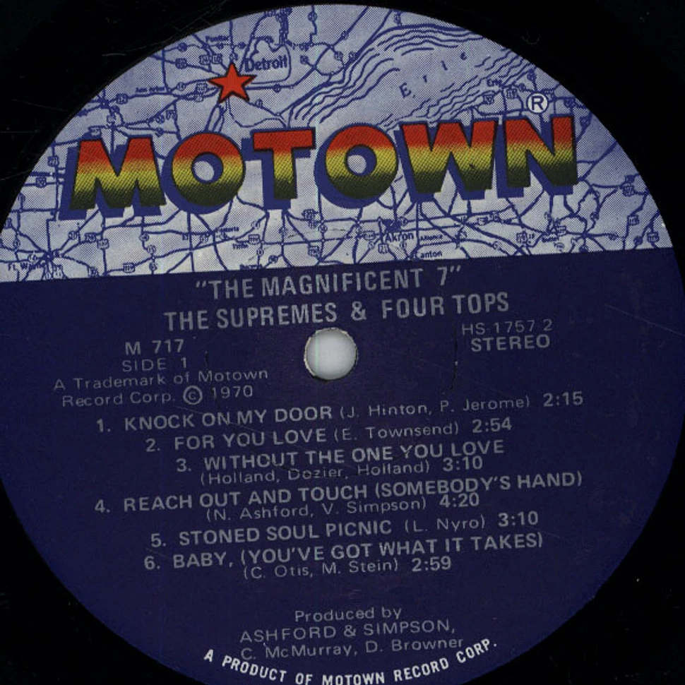 The Supremes & Four Tops - The Magnificent 7 - Vinyl LP - 1970 - US ...