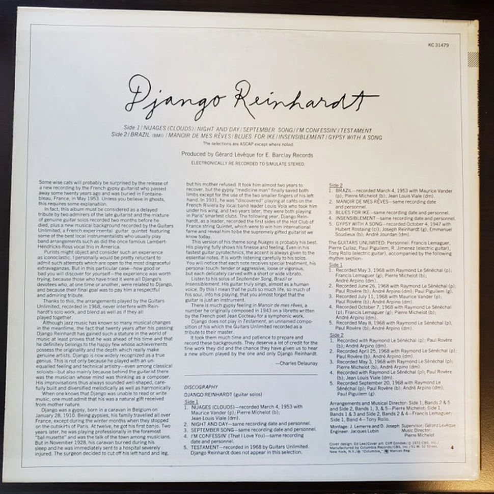 Django Reinhardt And The Guitars Unlimited - Swing It Lightly