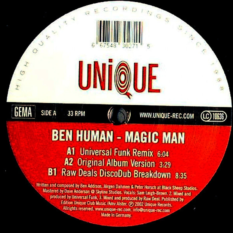 Ben Human - Magic Man