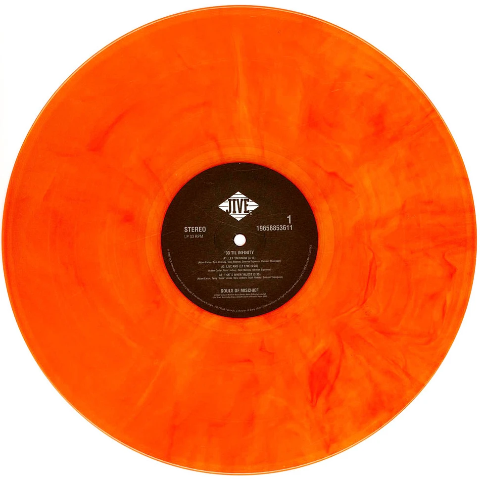 Souls Of Mischief - 93 'Til Infinity Marbled Vinyl Orange Edition