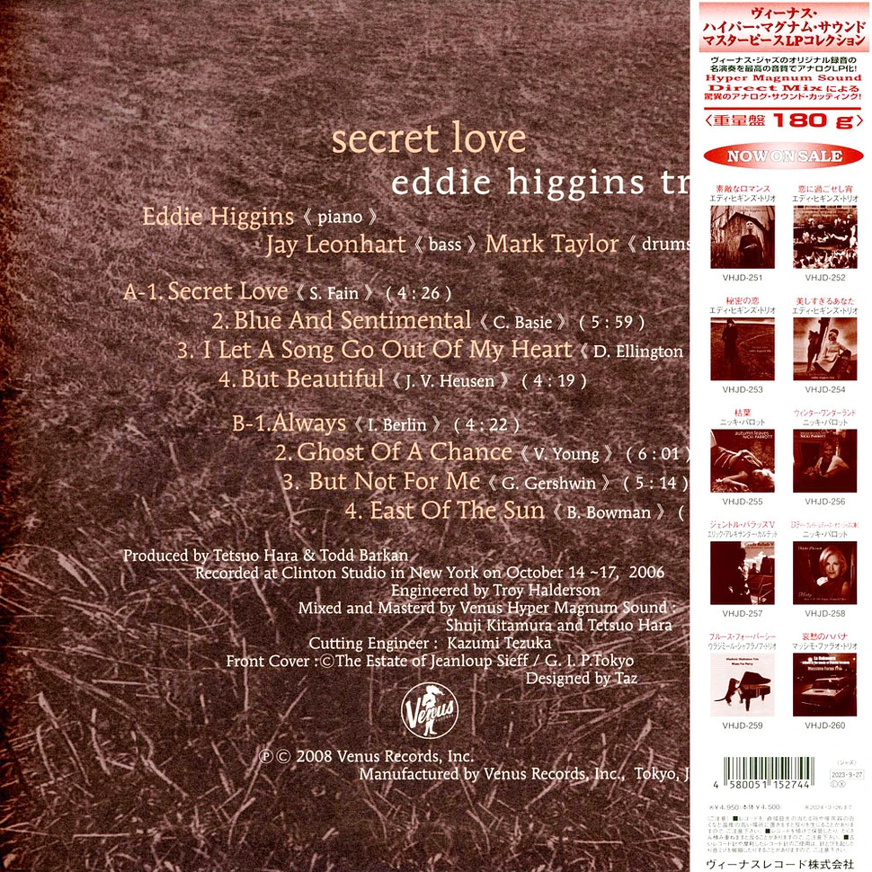 Eddie Higgins Trio - Secret Love
