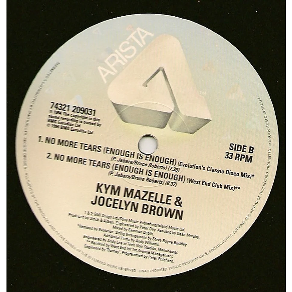 Kym Mazelle & Jocelyn Brown - No More Tears (Enough Is Enough)