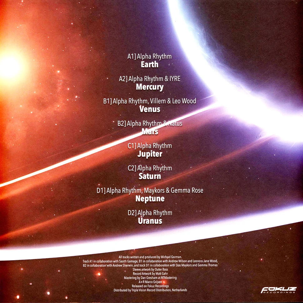 Alpha Rhythm - The Planets Lp Marbled Orange & Marbled Blue Vinyl Edition