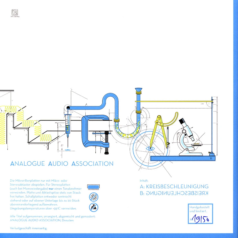 Analogue Audio Association - Die Kreisbeschleunigung Der Dinge Blue Marbled Vinyl Edition