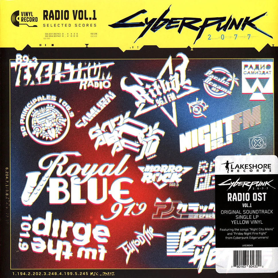 V.A. - OST Cyberpunk 2077 Radio 1 Yellow Vinyl Edition