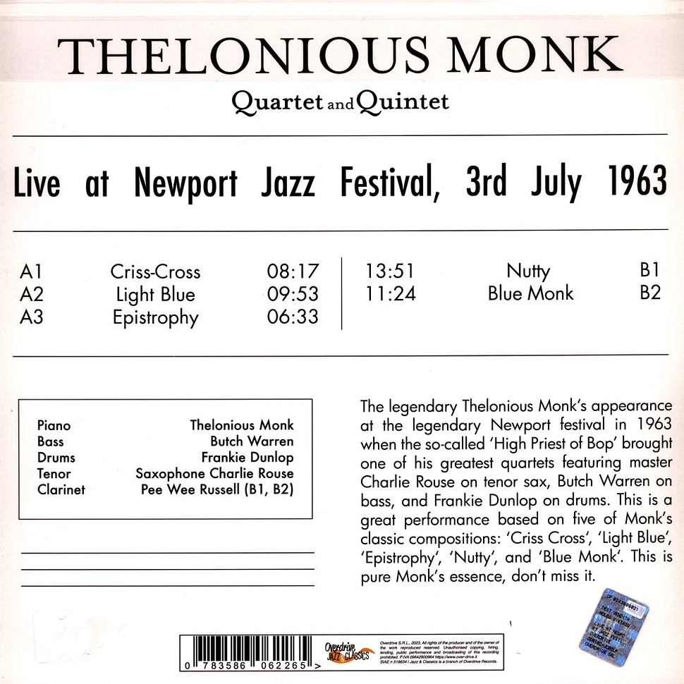Thelonious Monk - Live At Newport Jazz Festival 1963
