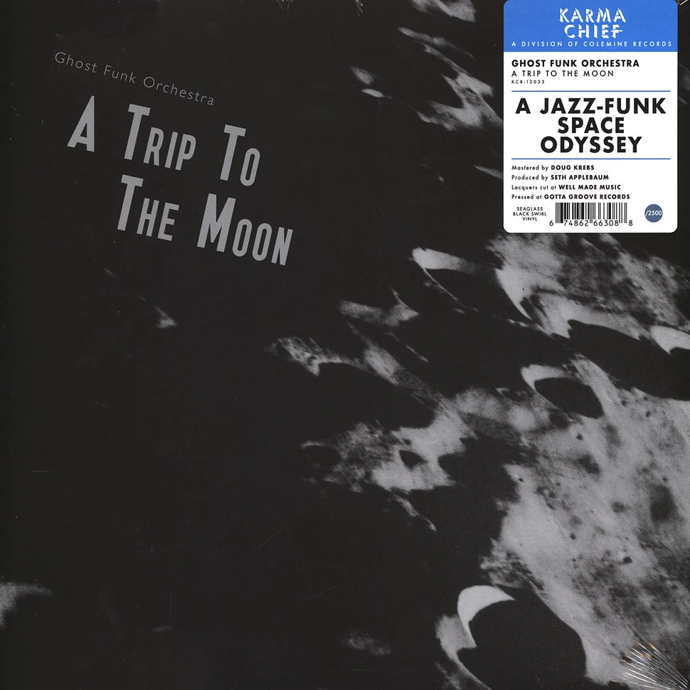 Ghost Funk Orchestra - A Trip To The Moon Seaglass With Black Swirl Vinyl Ediiton