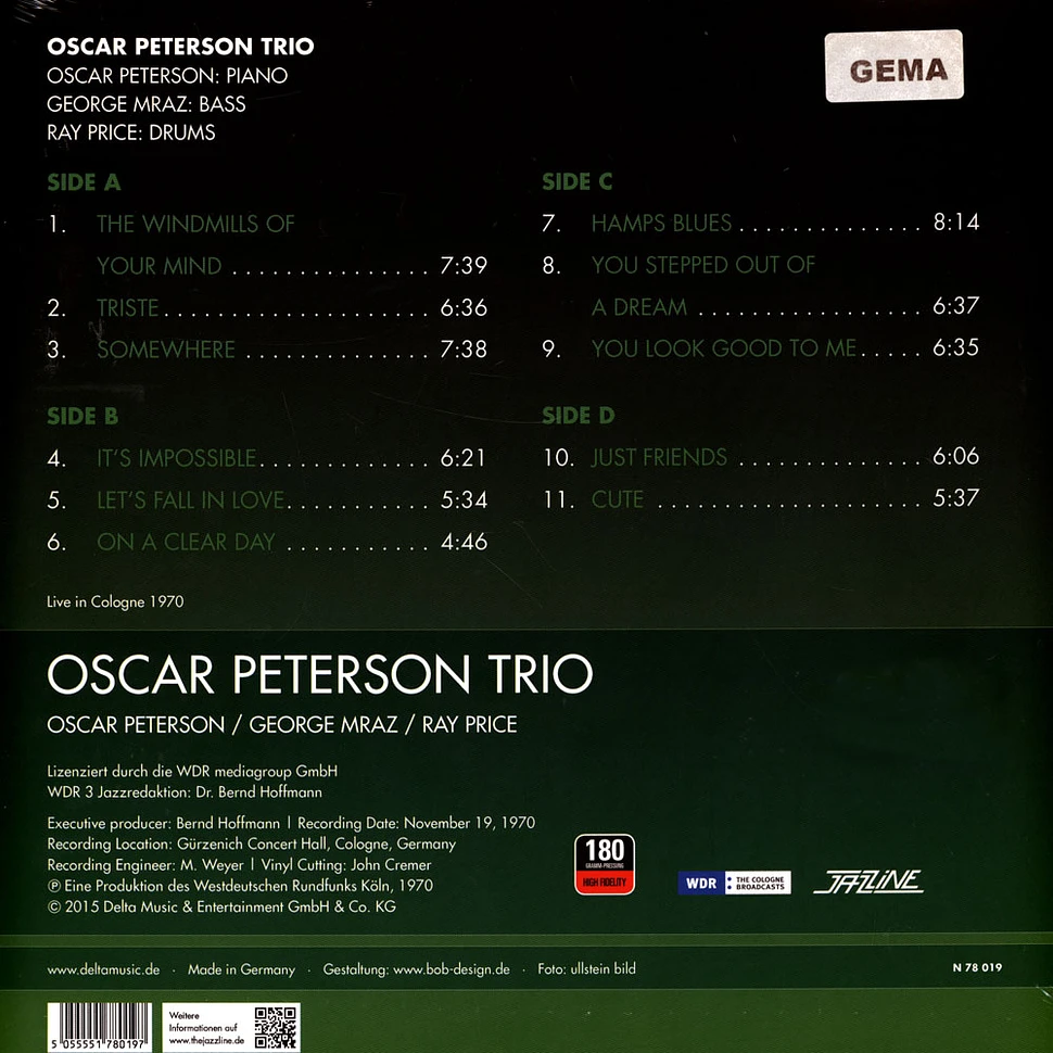 Oscar Trio Peterson - Live In Cologne 1970
