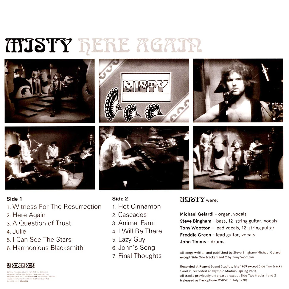 Misty - Here Again Black Vinyl Edtion