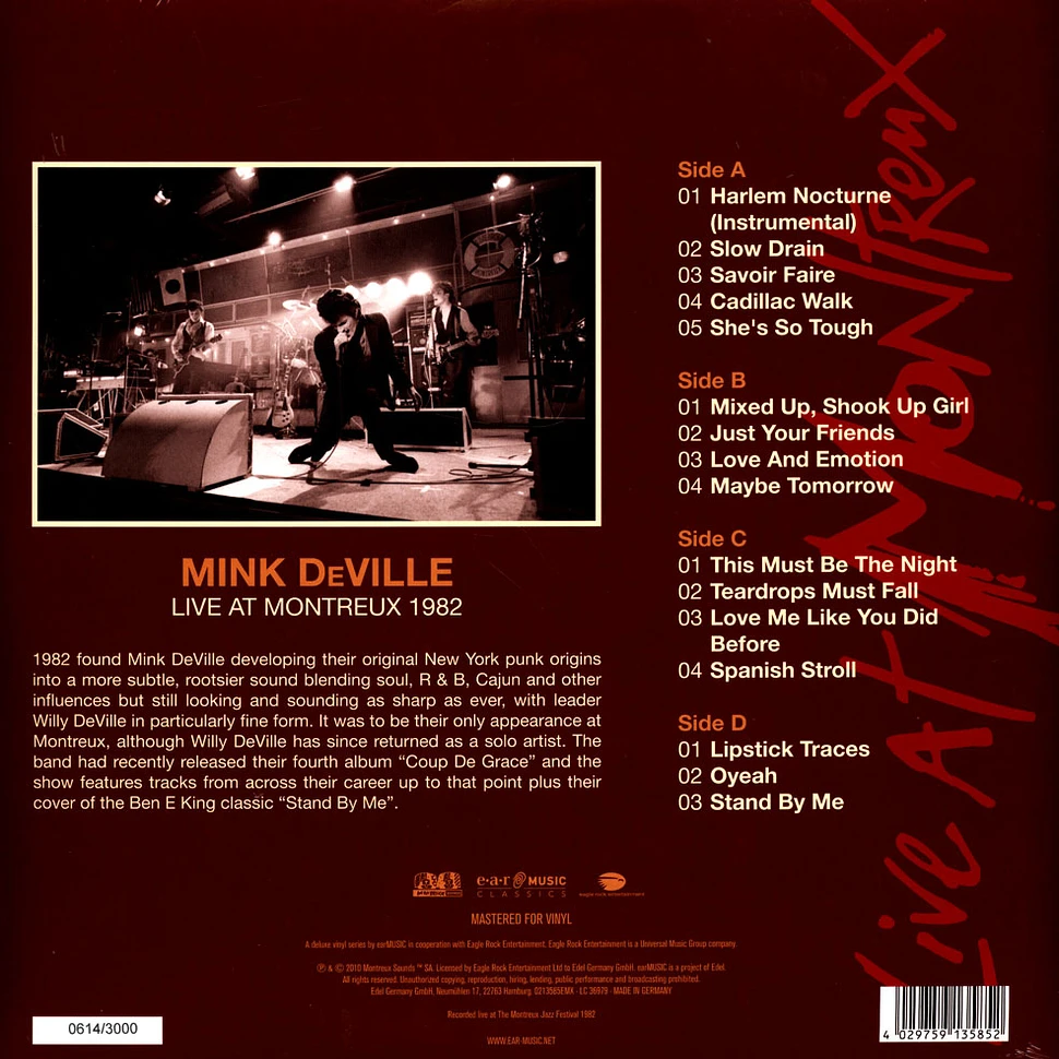 Mink DeVille - Live At Montreux 1982 Limited Vinyl Edition