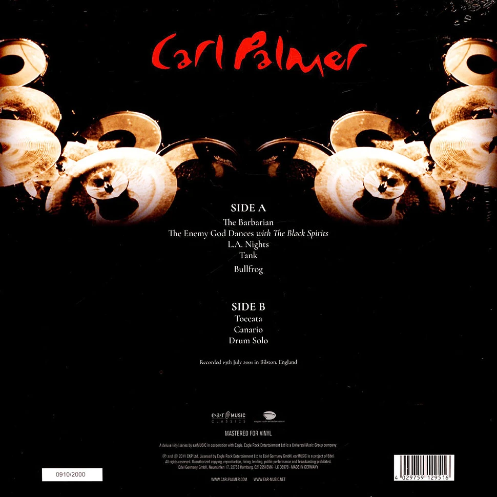 Carl Band Palmer - Working Live Vol.1
