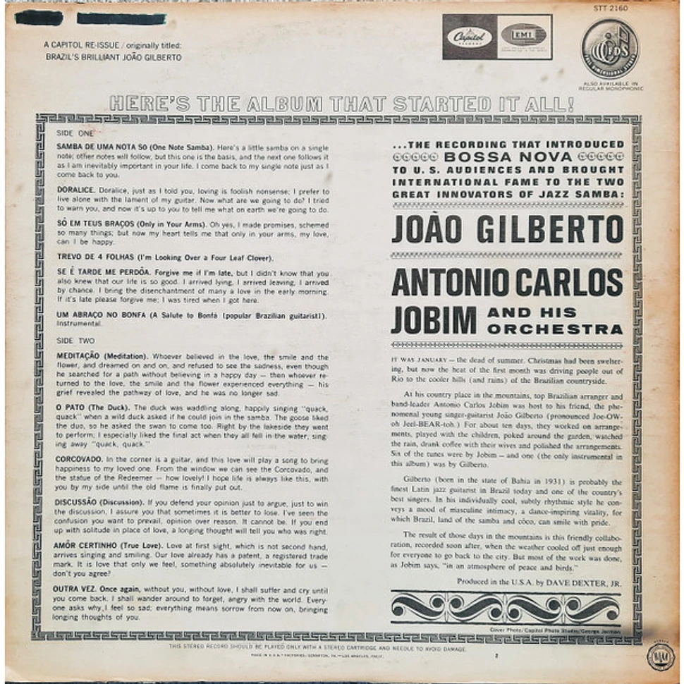 João Gilberto & Antonio Carlos Jobim - Gilberto & Jobim