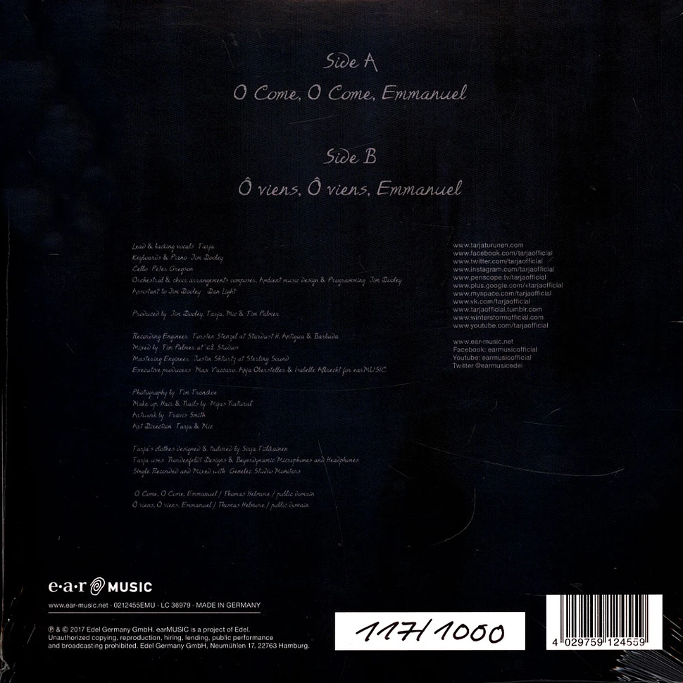 Tarja - O Come,Emmanuel Limited Edition