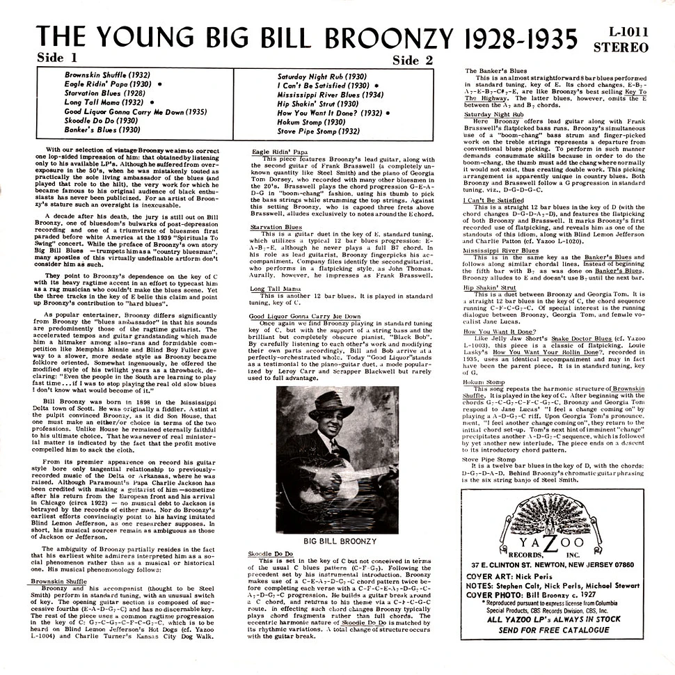 Big Bill Broonzy - The Young Bill Broonzy Colored Vinyl Edition