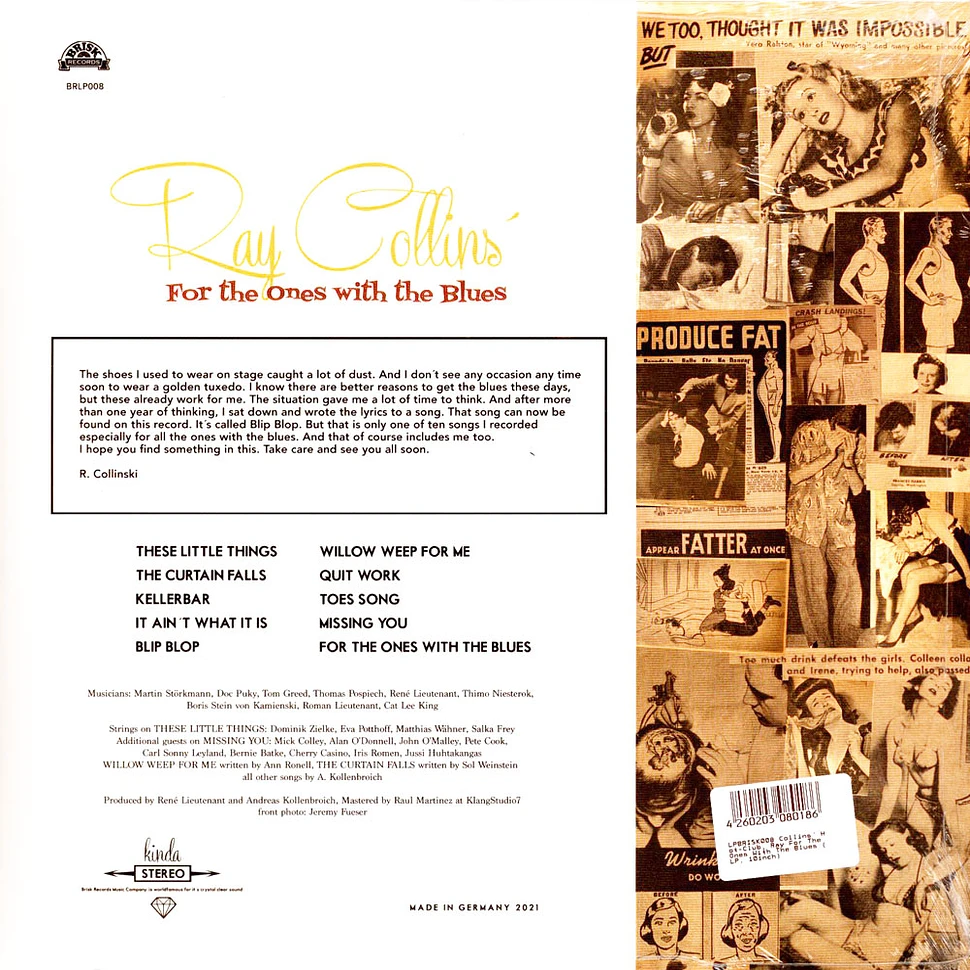 Ray Collins' Hot-Club - For The Ones With The Blues