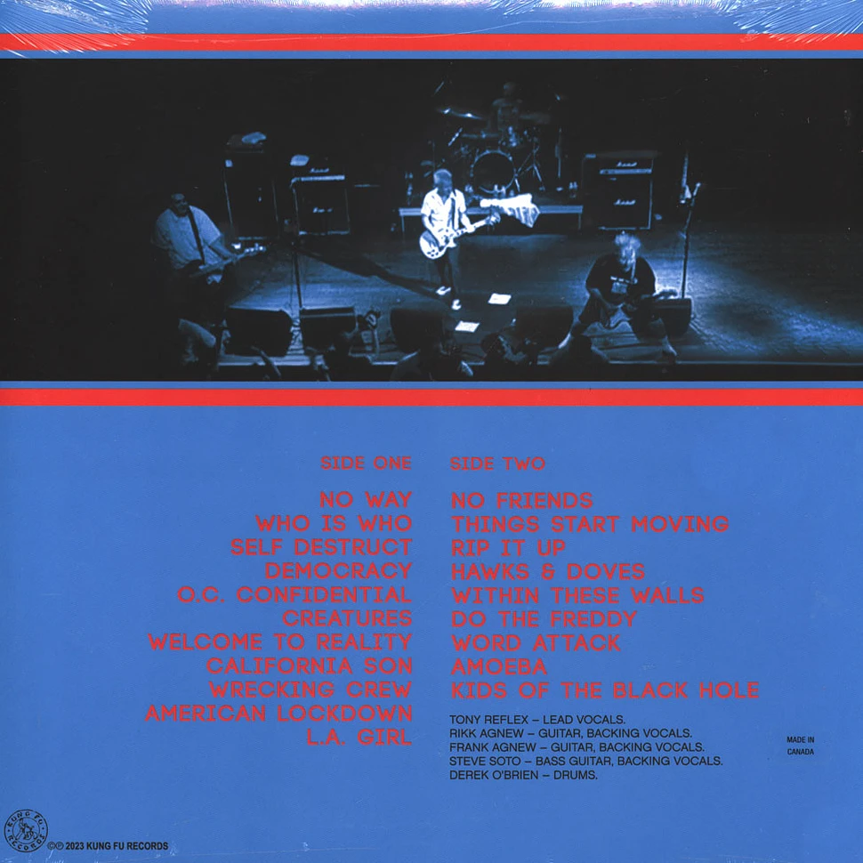 Adolescents - Live At The House Of Blues Blue Light Blue Splatter Vinyl Edition