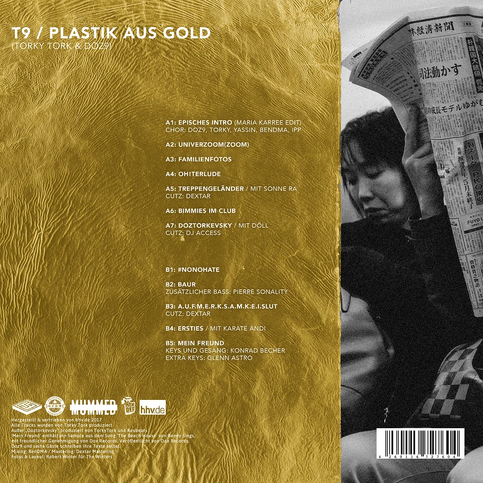 T9 (Torky Tork & Doz9) - Plastik Aus Gold