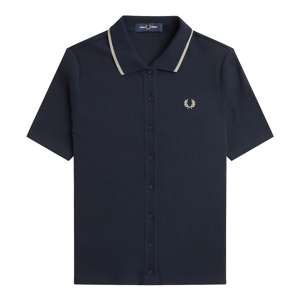 Fred Perry - Button Through Ribbed Shirt
