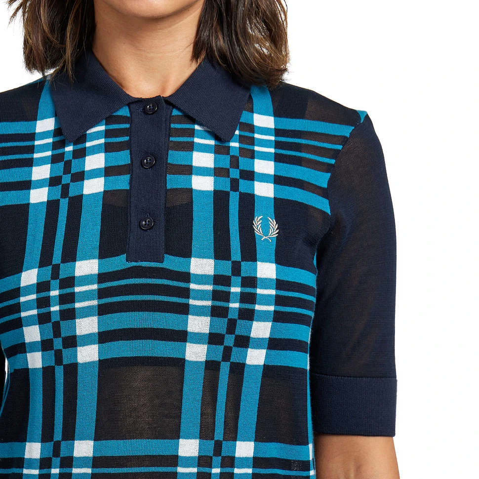 Fred Perry - Sheer Tartan Knitted Shirt