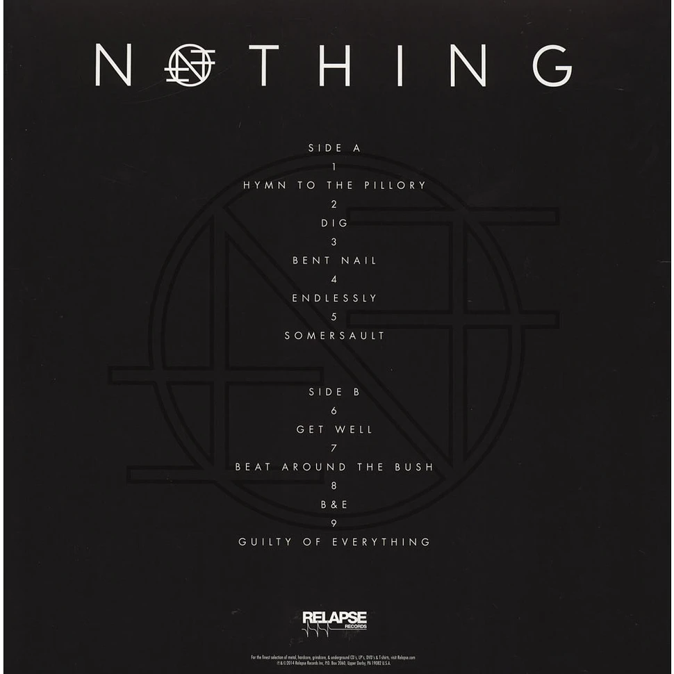 Nothing - Guilty Of Everything Black Vinyl Edition