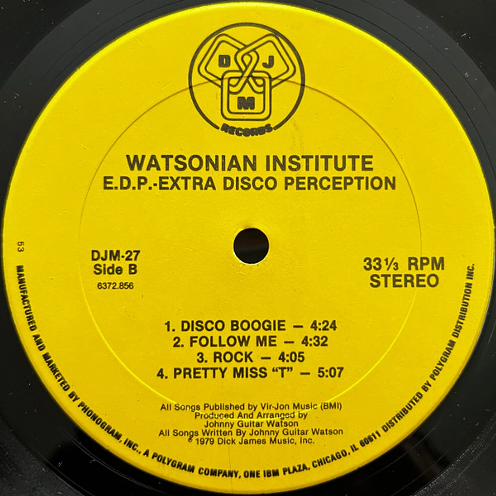 Watsonian Institute - Extra Disco Perception