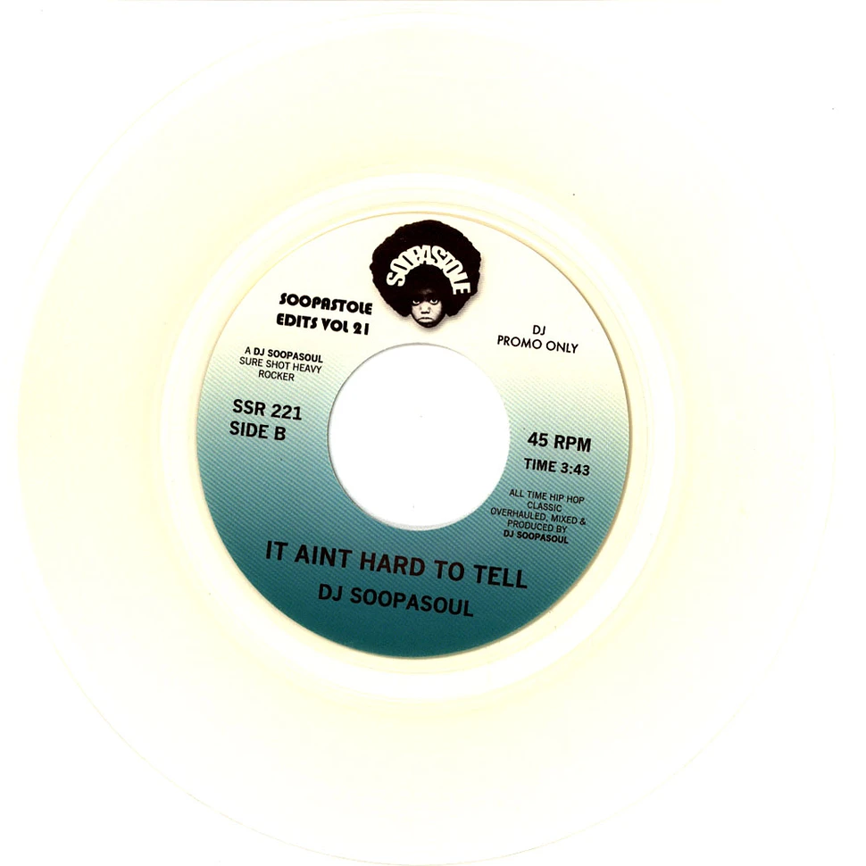 DJ Soopasoul - It Ain't Hard To Tell (Mix 1 & 2) Clear Vinyl Edition