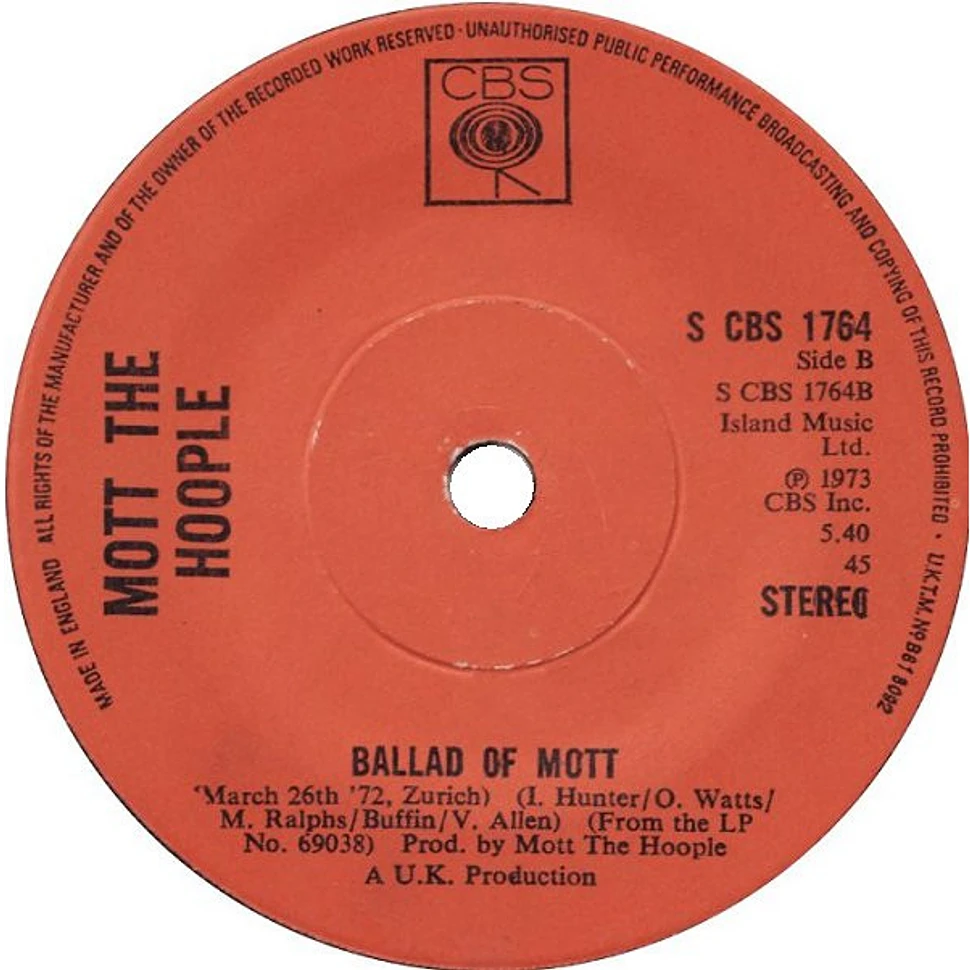 Mott The Hoople - All The Way From Memphis