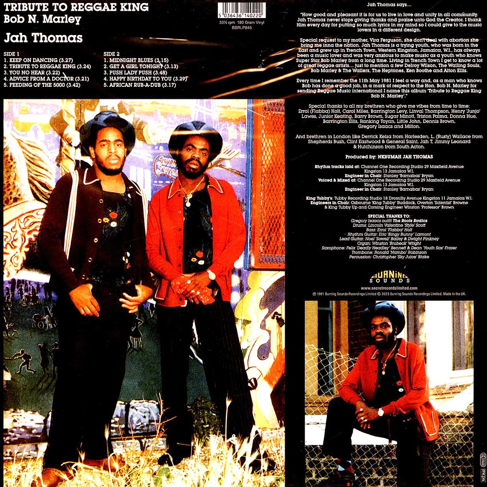 Jah Thomas - Tribute To Reggae King Bob N.Marley
