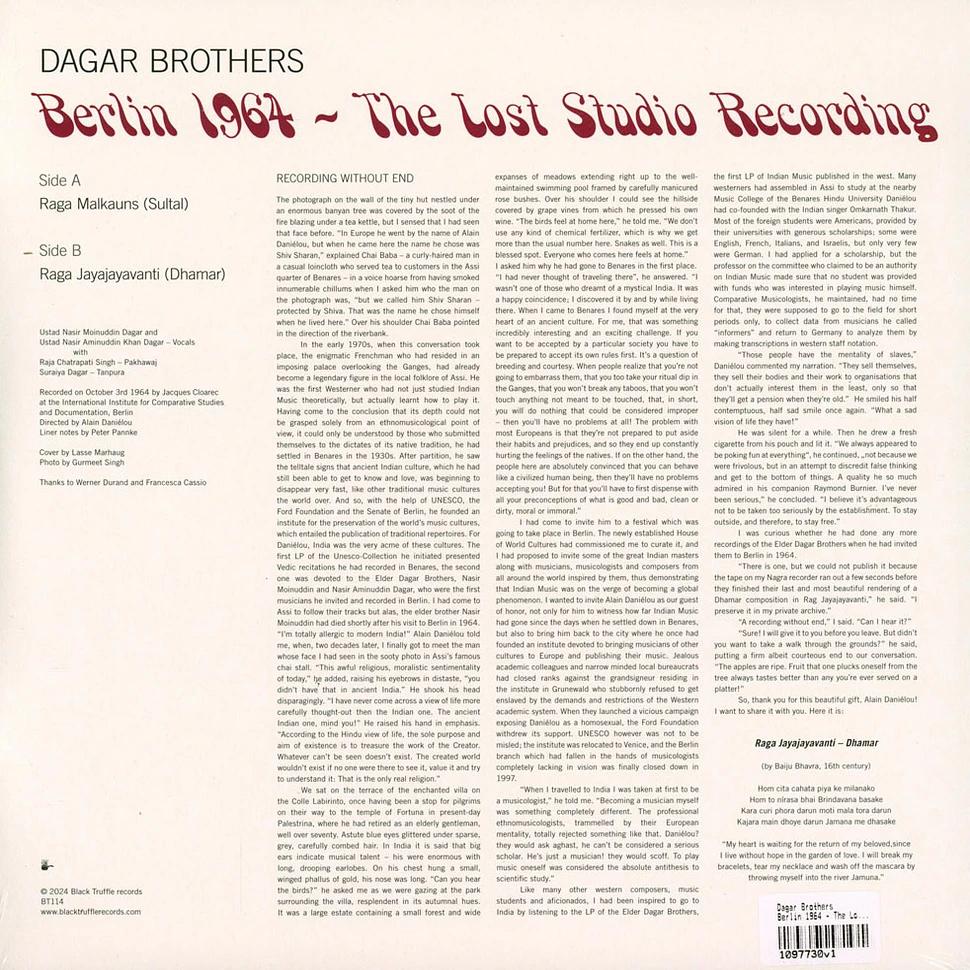 Dagar Brothers - Berlin 1964 - The Lost Studio Recording
