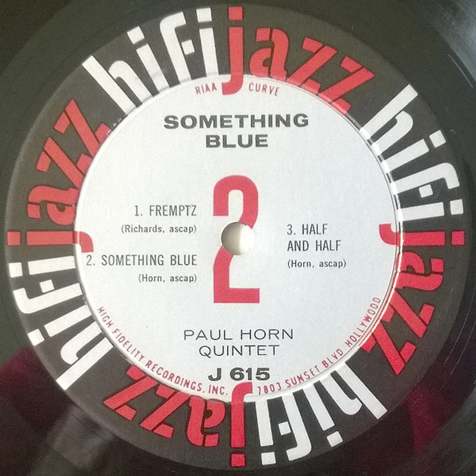 The Paul Horn Quintet - Something Blue