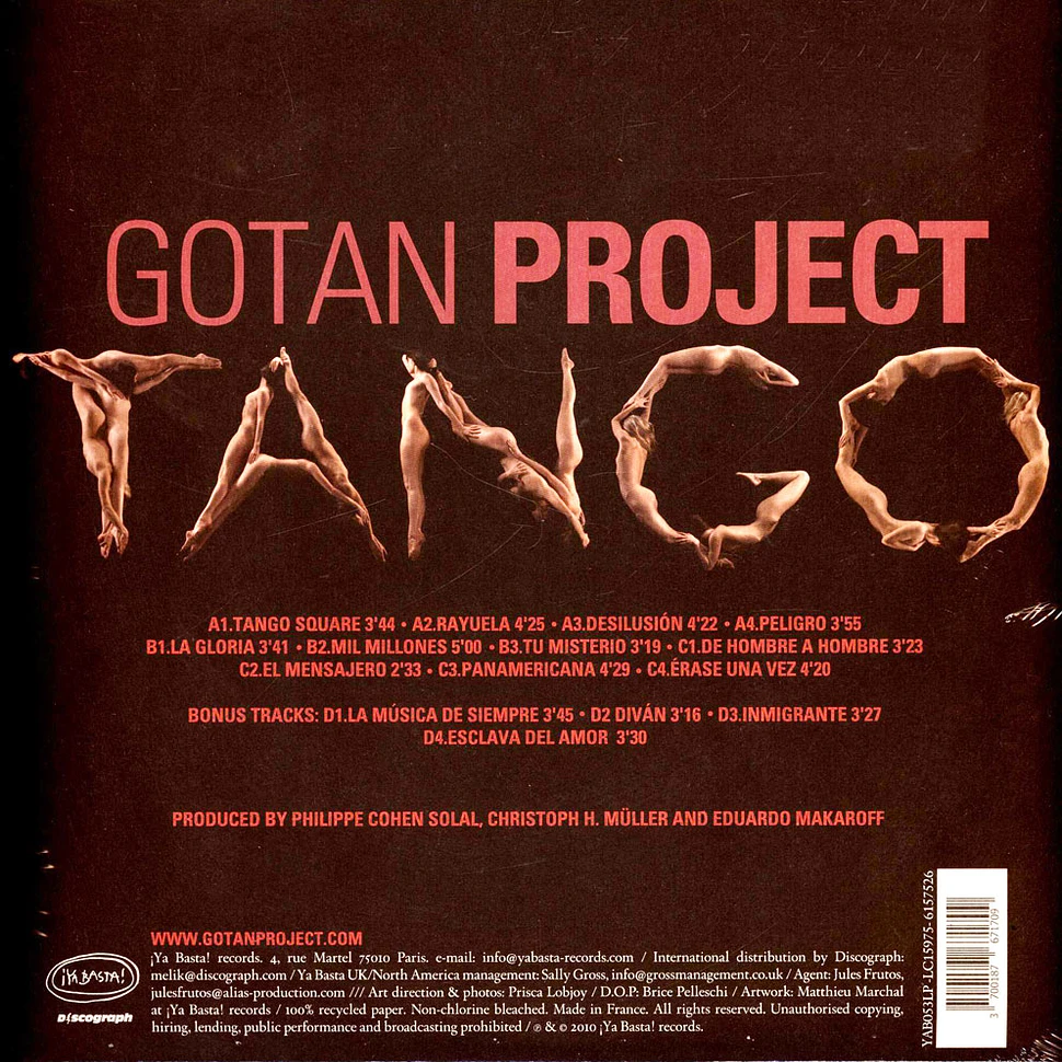 Gotan Project - Tango 3.0 Black Vinyl Edition