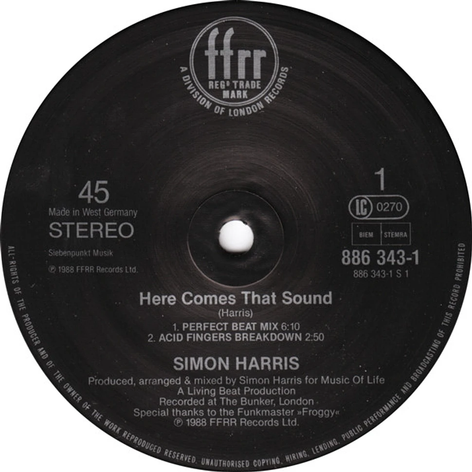 Simon Harris - Here Comes That Sound