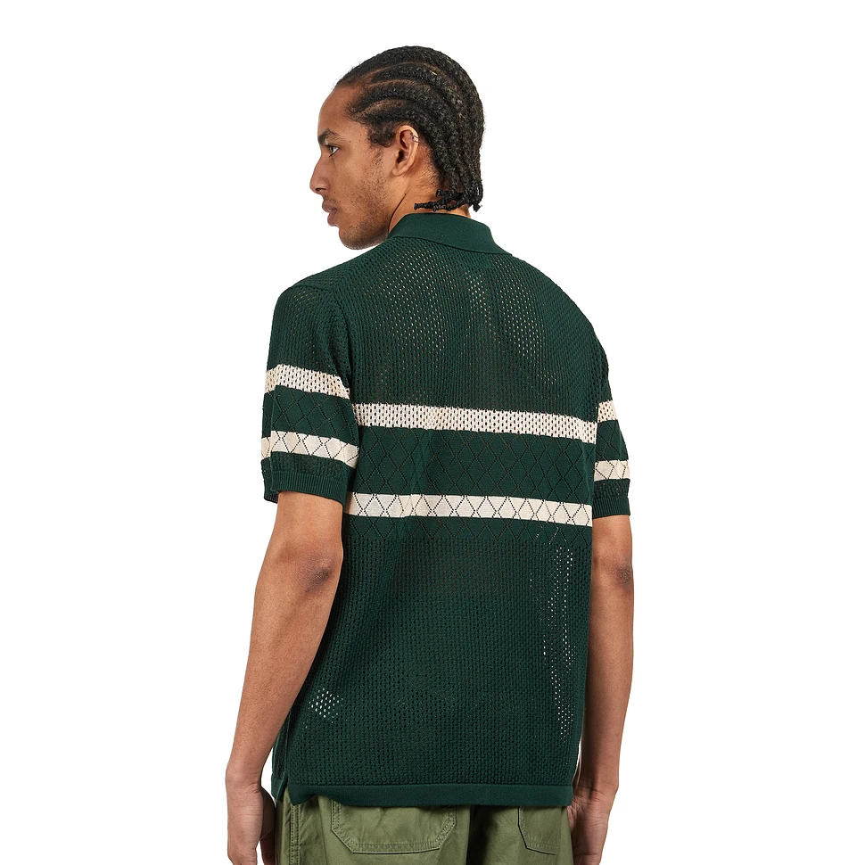 Beams Plus - Knit Polo Mesh Stripe