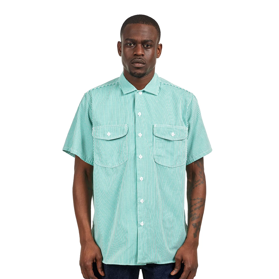 Beams Plus - Work Short Sleeve Stripe Coolmax®