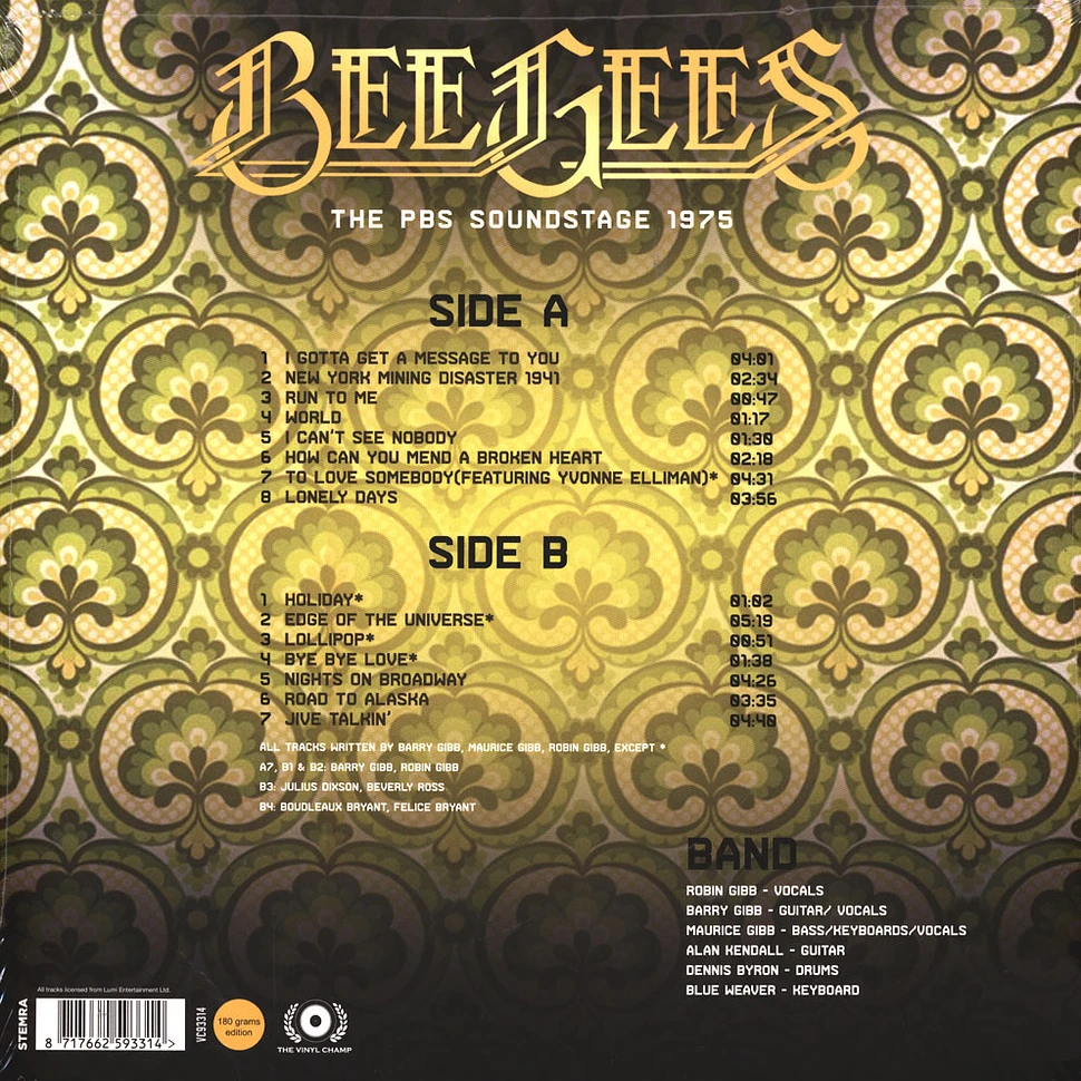 Bee Gees - The Pbs Soundstage 1975 Gold Vinyledition