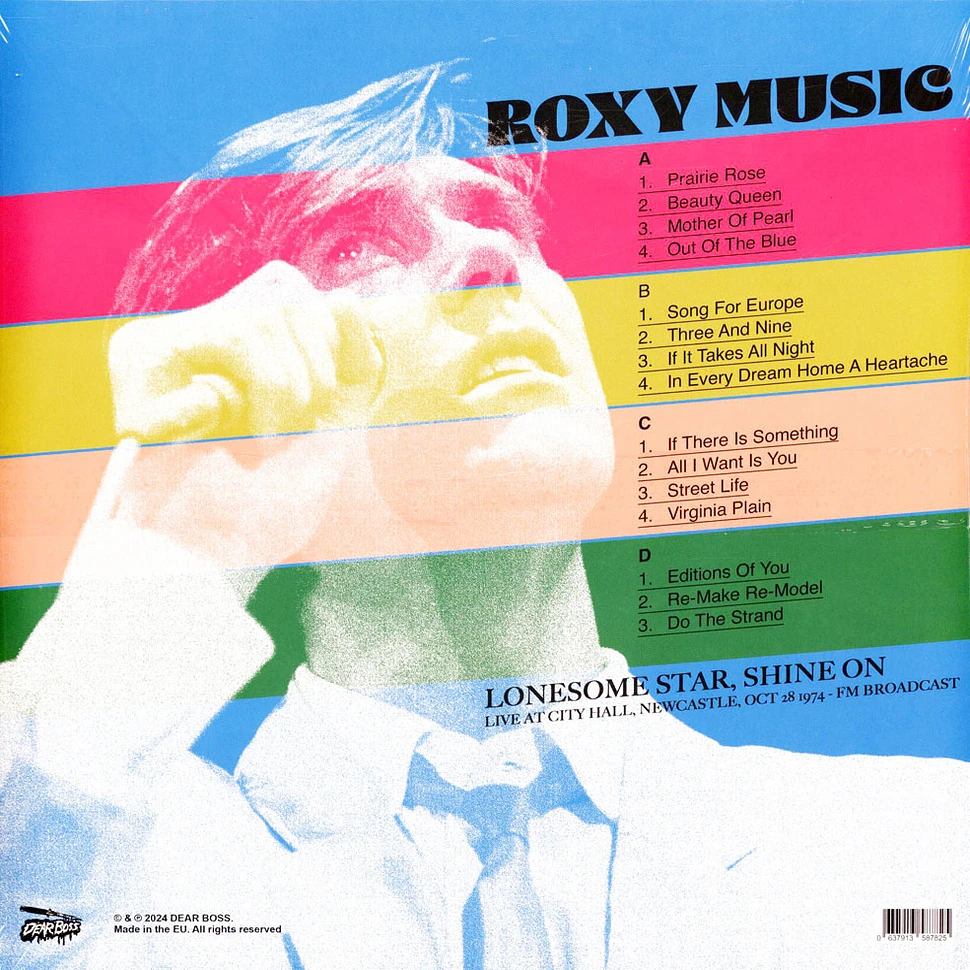 Roxy Music - Lonesome Star, Shine On: Live At City Hall Newcastle 1974 Blue/Green Vinyl Edtion