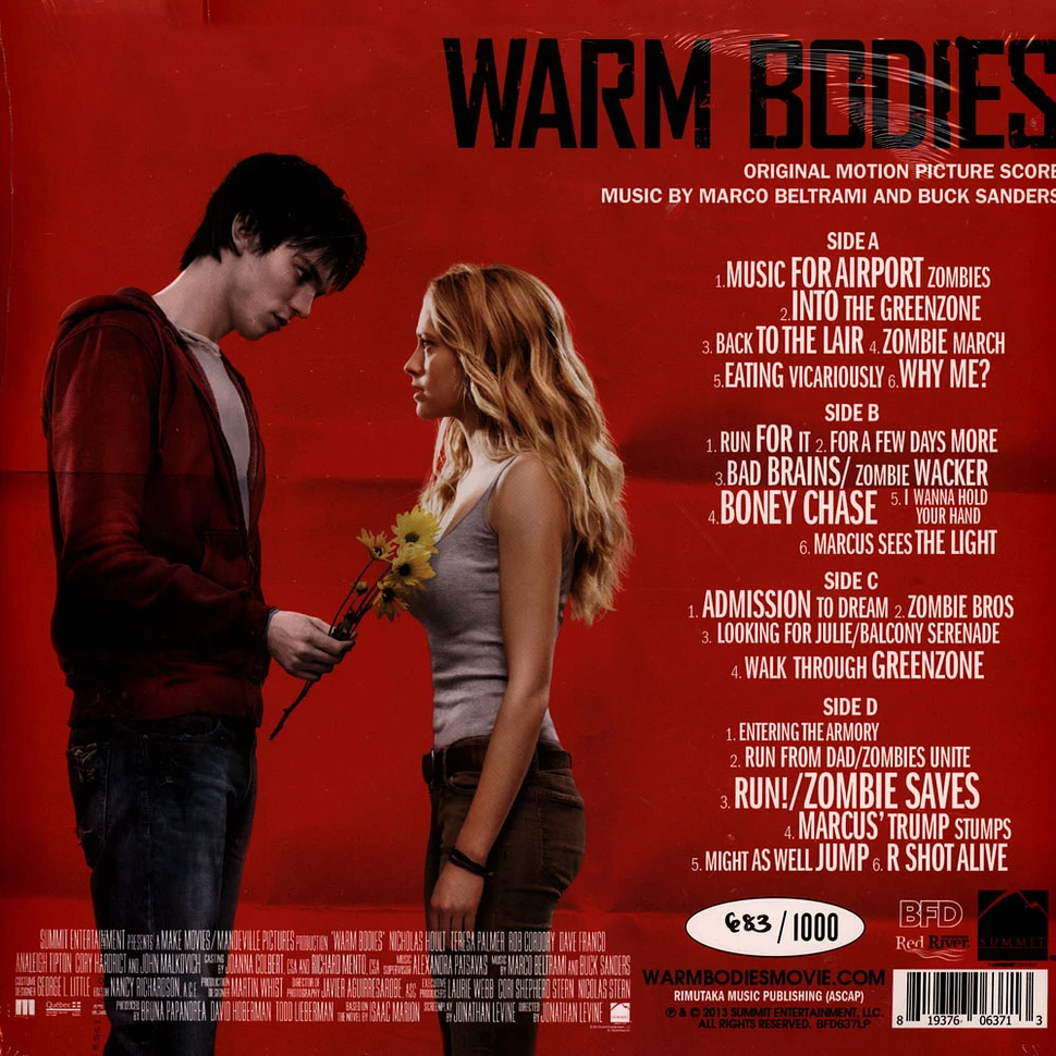 Marco Beltrami & Buck Sanders - OST Warm Bodies Original Motion Picture Red-N