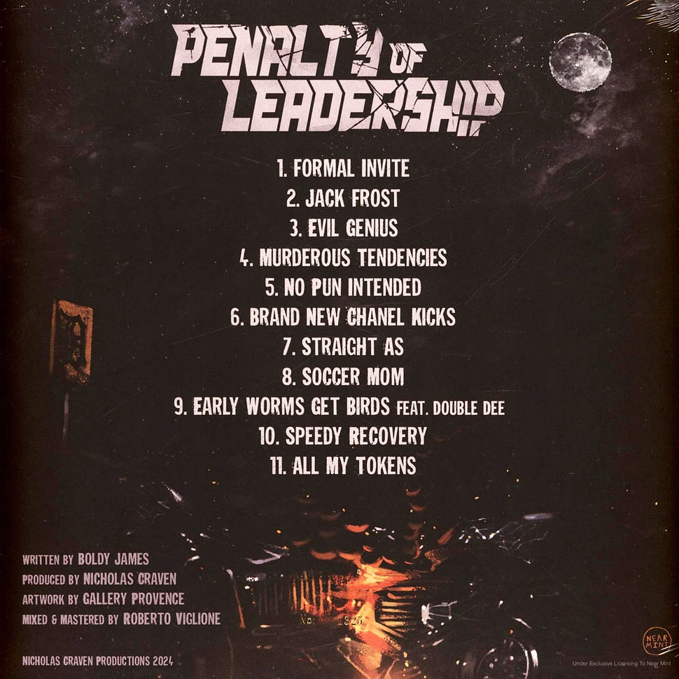 Boldy James - Penalty Of Leadership Milky Clear Vinyl Edition