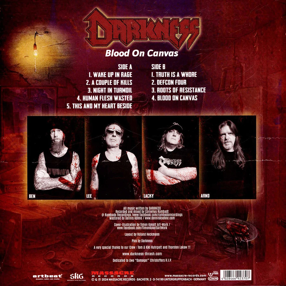 Darkness - Blood On Canvas Black Vinyl Edition