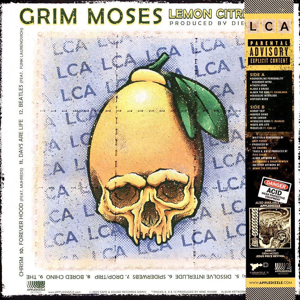 Grim Moses & Die Swambo - Lemon Citric Acid Colored Vinyl Edition W/ Obi