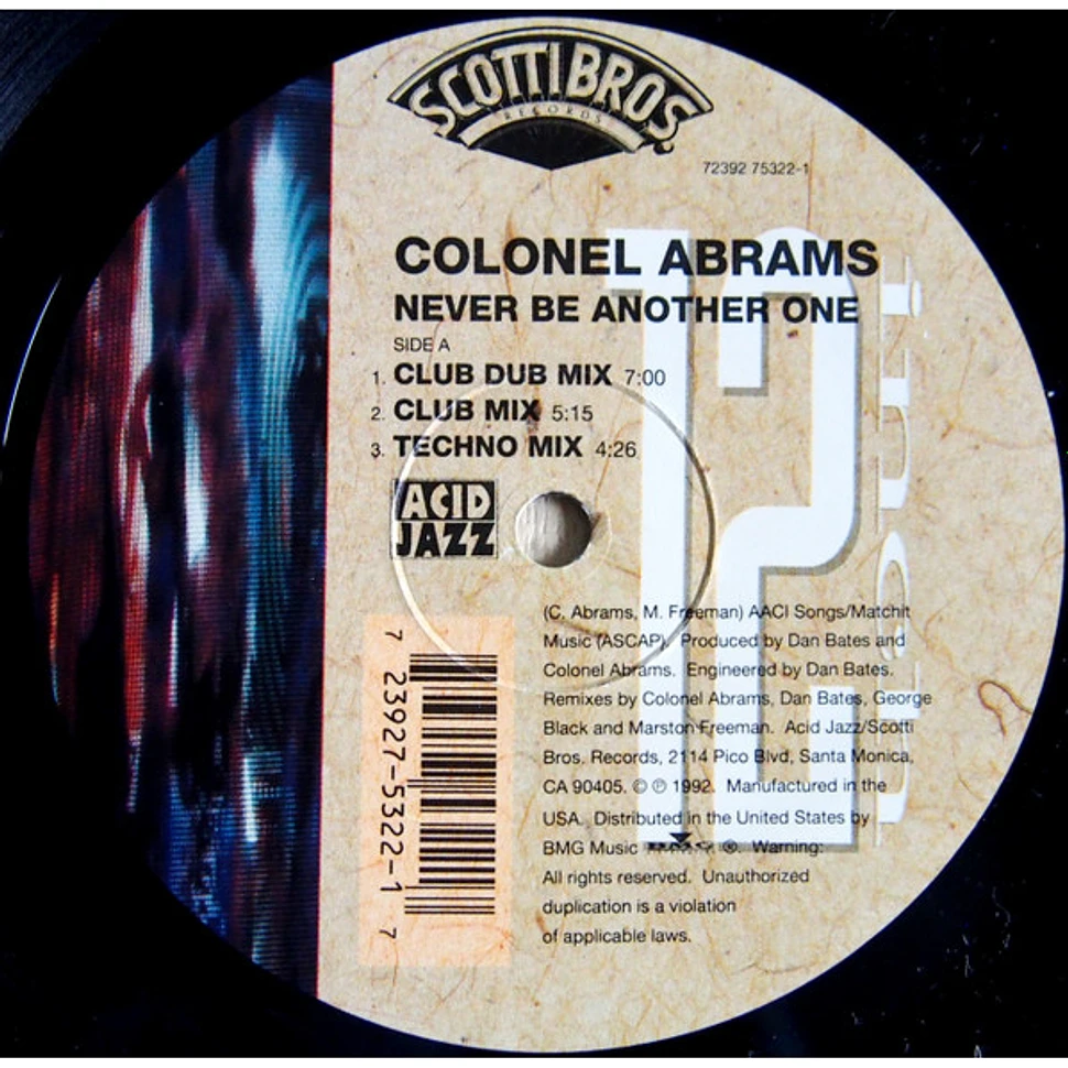 Colonel Abrams - Never Be Another One